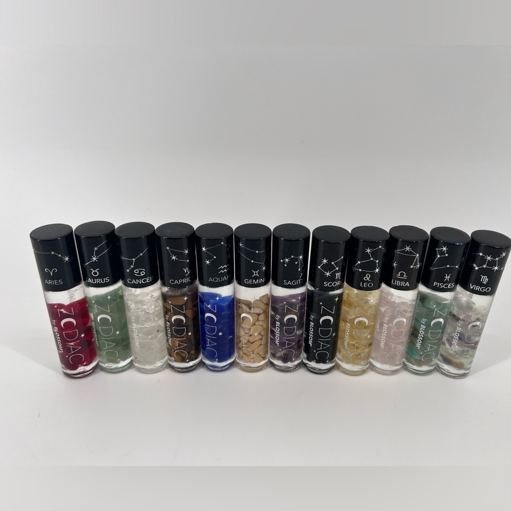 Blossom Zodiac Sign Vanilla Flavored Roll-On Lip Gloss All Signs